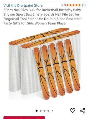 50pcs Nail Files Bulk for Basketball Birthday